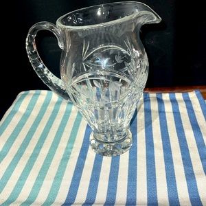 Waterford Crystal Flower 🌸 Pitcher Vintage I have owned it for 33 years EUC 👀